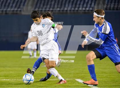 Thumbnail 3 in West Hills vs Granite Hills (Soccer at the Q) photogallery.