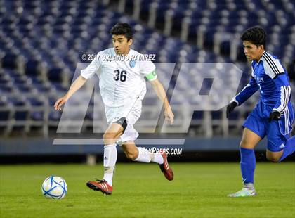 Thumbnail 2 in West Hills vs Granite Hills (Soccer at the Q) photogallery.