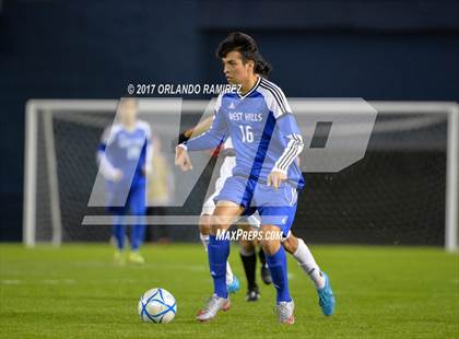 Thumbnail 3 in West Hills vs Granite Hills (Soccer at the Q) photogallery.
