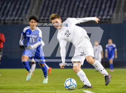 Thumbnail 3 in West Hills vs Granite Hills (Soccer at the Q) photogallery.
