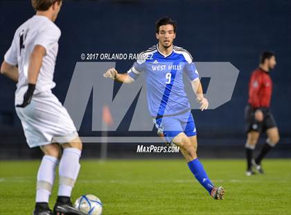 Thumbnail 3 in West Hills vs Granite Hills (Soccer at the Q) photogallery.