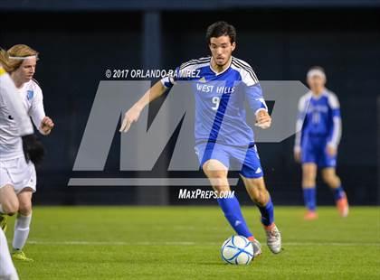 Thumbnail 3 in West Hills vs Granite Hills (Soccer at the Q) photogallery.