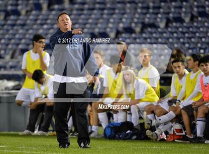 Thumbnail 3 in West Hills vs Granite Hills (Soccer at the Q) photogallery.