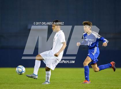 Thumbnail 2 in West Hills vs Granite Hills (Soccer at the Q) photogallery.