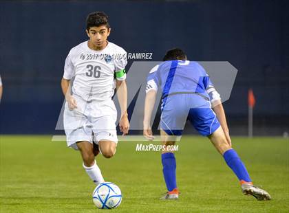 Thumbnail 2 in West Hills vs Granite Hills (Soccer at the Q) photogallery.