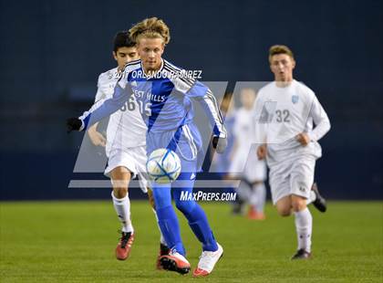 Thumbnail 3 in West Hills vs Granite Hills (Soccer at the Q) photogallery.