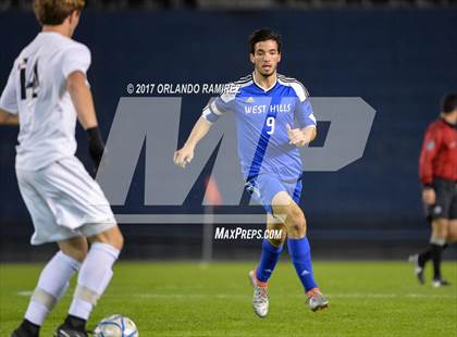 Thumbnail 2 in West Hills vs Granite Hills (Soccer at the Q) photogallery.