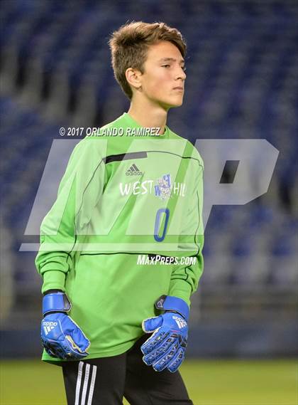 Thumbnail 3 in West Hills vs Granite Hills (Soccer at the Q) photogallery.