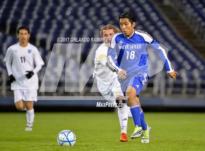 Thumbnail 1 in West Hills vs Granite Hills (Soccer at the Q) photogallery.