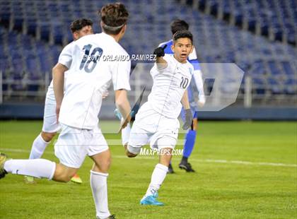 Thumbnail 2 in West Hills vs Granite Hills (Soccer at the Q) photogallery.