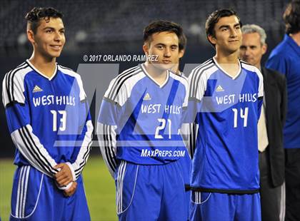 Thumbnail 1 in West Hills vs Granite Hills (Soccer at the Q) photogallery.