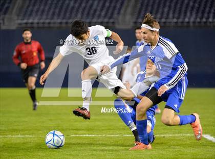 Thumbnail 2 in West Hills vs Granite Hills (Soccer at the Q) photogallery.