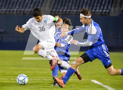 Thumbnail 1 in West Hills vs Granite Hills (Soccer at the Q) photogallery.