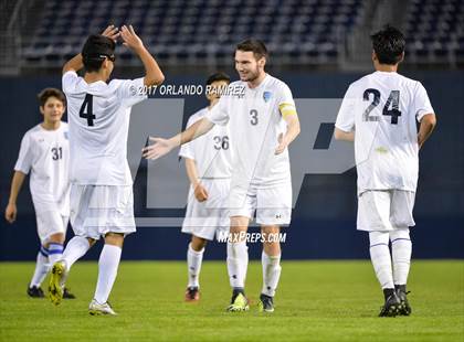Thumbnail 2 in West Hills vs Granite Hills (Soccer at the Q) photogallery.