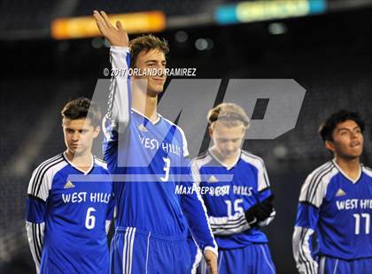 Thumbnail 1 in West Hills vs Granite Hills (Soccer at the Q) photogallery.