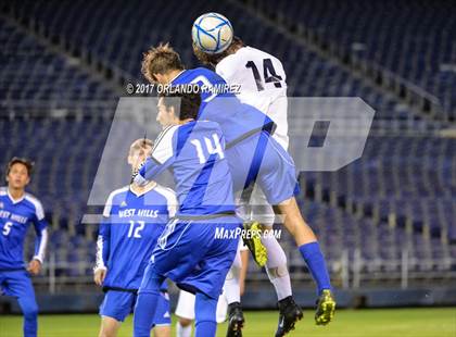 Thumbnail 1 in West Hills vs Granite Hills (Soccer at the Q) photogallery.