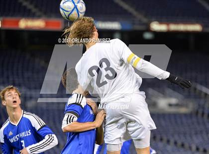 Thumbnail 2 in West Hills vs Granite Hills (Soccer at the Q) photogallery.