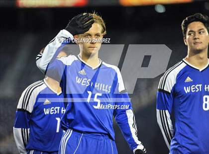Thumbnail 2 in West Hills vs Granite Hills (Soccer at the Q) photogallery.