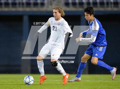 Thumbnail 2 in West Hills vs Granite Hills (Soccer at the Q) photogallery.