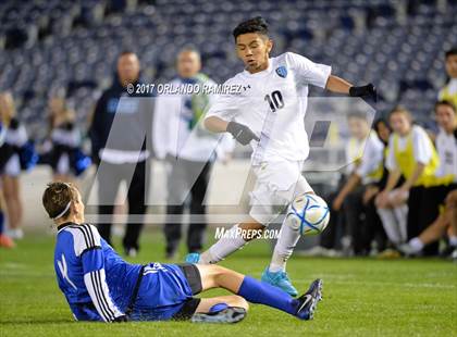 Thumbnail 2 in West Hills vs Granite Hills (Soccer at the Q) photogallery.