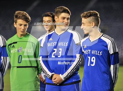 Thumbnail 2 in West Hills vs Granite Hills (Soccer at the Q) photogallery.