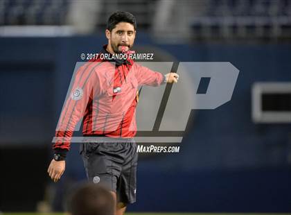 Thumbnail 2 in West Hills vs Granite Hills (Soccer at the Q) photogallery.