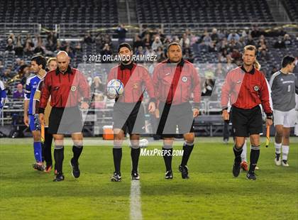 Thumbnail 2 in West Hills vs Granite Hills (Soccer at the Q) photogallery.