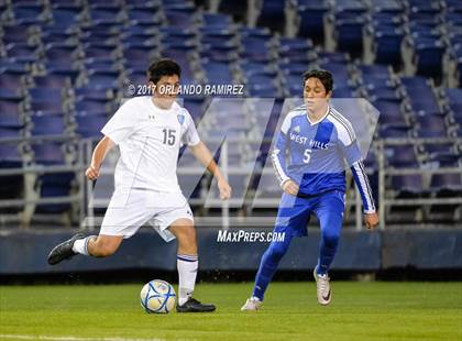 Thumbnail 3 in West Hills vs Granite Hills (Soccer at the Q) photogallery.