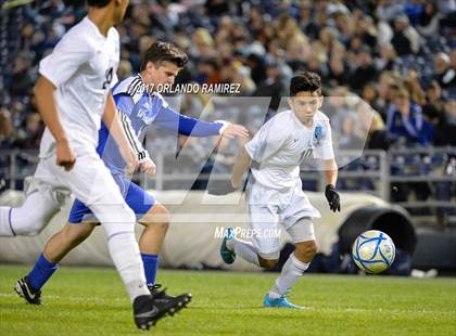 Thumbnail 2 in West Hills vs Granite Hills (Soccer at the Q) photogallery.