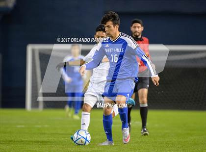 Thumbnail 1 in West Hills vs Granite Hills (Soccer at the Q) photogallery.