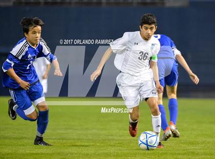 Thumbnail 3 in West Hills vs Granite Hills (Soccer at the Q) photogallery.