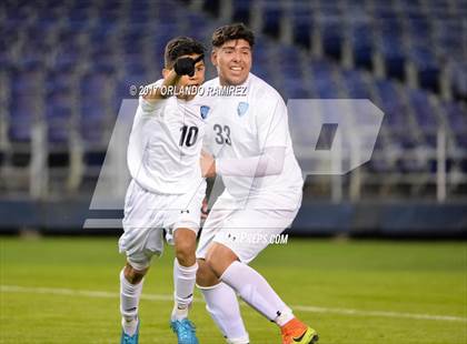Thumbnail 2 in West Hills vs Granite Hills (Soccer at the Q) photogallery.