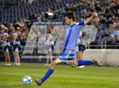 Thumbnail 2 in West Hills vs Granite Hills (Soccer at the Q) photogallery.