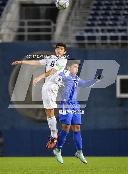 Thumbnail 2 in West Hills vs Granite Hills (Soccer at the Q) photogallery.