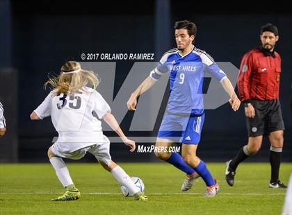 Thumbnail 1 in West Hills vs Granite Hills (Soccer at the Q) photogallery.