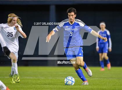 Thumbnail 1 in West Hills vs Granite Hills (Soccer at the Q) photogallery.