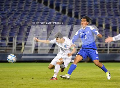 Thumbnail 1 in West Hills vs Granite Hills (Soccer at the Q) photogallery.