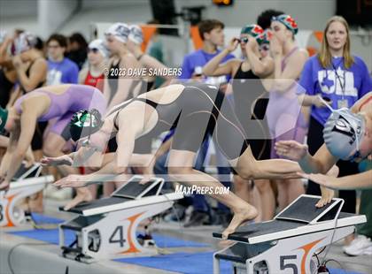 Thumbnail 3 in UIL 6A State Varsity Swim & Dive Finals photogallery.