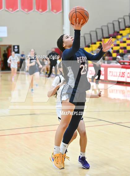 Thumbnail 3 in Perry vs. Millennium (Hoophall West Invitational) photogallery.