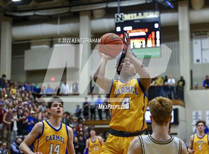 Thumbnail 3 in Noblesville vs Carmel (IHSAA 4A Sectional Semi Final Playoff) photogallery.