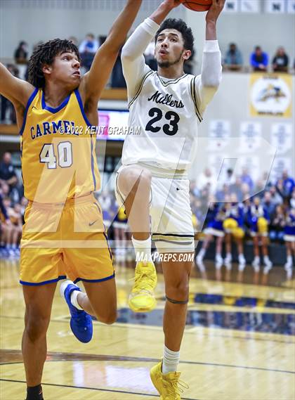 Thumbnail 2 in Noblesville vs Carmel (IHSAA 4A Sectional Semi Final Playoff) photogallery.