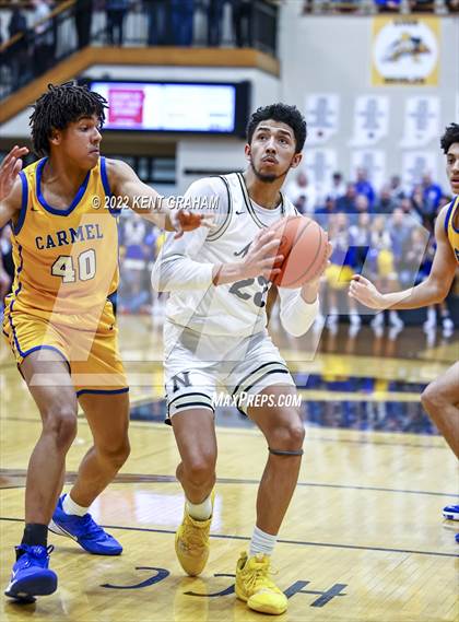 Thumbnail 1 in Noblesville vs Carmel (IHSAA 4A Sectional Semi Final Playoff) photogallery.