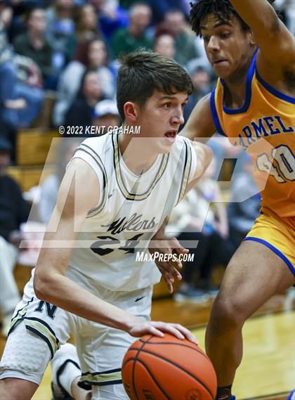 Thumbnail 2 in Noblesville vs Carmel (IHSAA 4A Sectional Semi Final Playoff) photogallery.