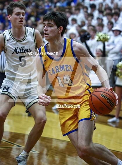 Thumbnail 2 in Noblesville vs Carmel (IHSAA 4A Sectional Semi Final Playoff) photogallery.