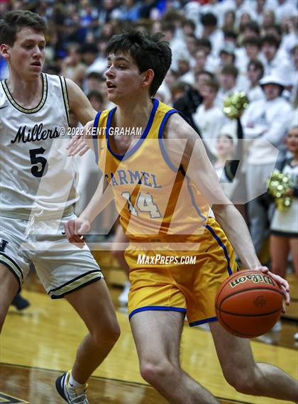 Thumbnail 1 in Noblesville vs Carmel (IHSAA 4A Sectional Semi Final Playoff) photogallery.