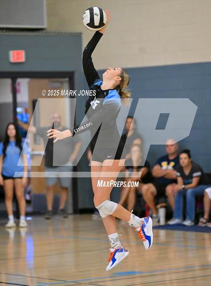 Thumbnail 3 in Estrella Foothills vs. Trivium Prep  (Wolves Classic Volleyball Tournament) photogallery.