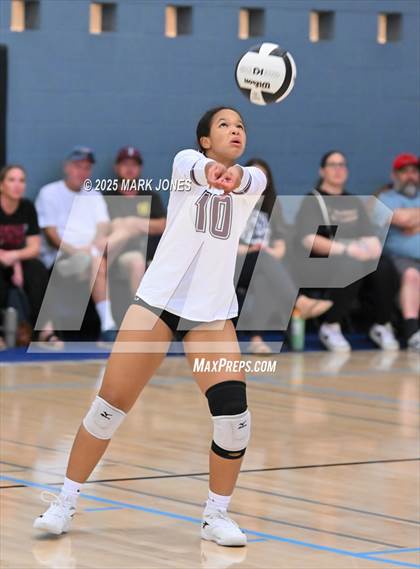 Thumbnail 3 in Estrella Foothills vs. Trivium Prep  (Wolves Classic Volleyball Tournament) photogallery.