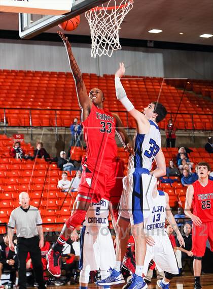 Thumbnail 3 in Nolan Catholic vs. Trinity (DFW Basketball Challenge) photogallery.