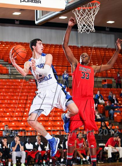 Thumbnail 1 in Nolan Catholic vs. Trinity (DFW Basketball Challenge) photogallery.