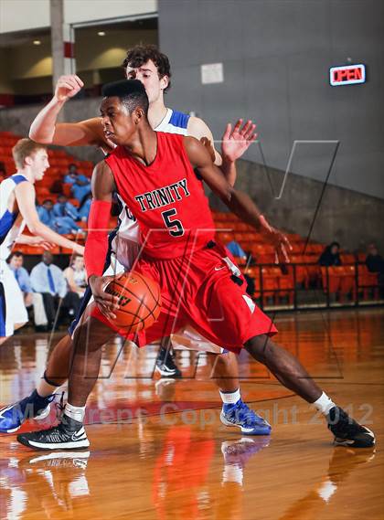 Thumbnail 3 in Nolan Catholic vs. Trinity (DFW Basketball Challenge) photogallery.
